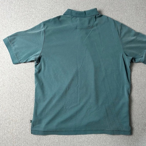 Tommy Bahama Men Large Polo Shirt Short Sleeve Teal Classic Fit Embroidered Golf - Picture 7 of 8
